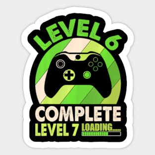 Level 6 Complete Level 7 Loading  6th Wedding Anniversary Sticker